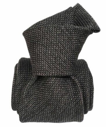 Luxury tie with wool gray