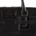 Detaily spracovania koženej tašky na notebook