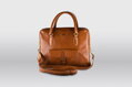 Leather business bag Executive S brown