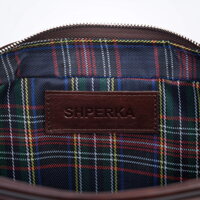 Pánska kožená taška, navrhnutá a vyrobená na Slovensku