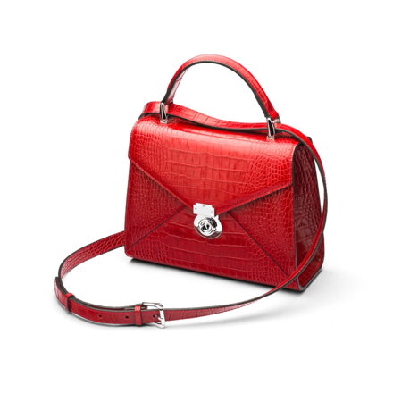 Kožená kabelka Lady Shperka Icon červená