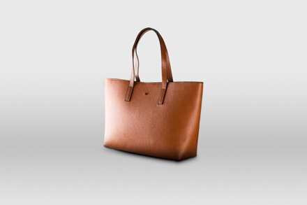 Leather tote bag