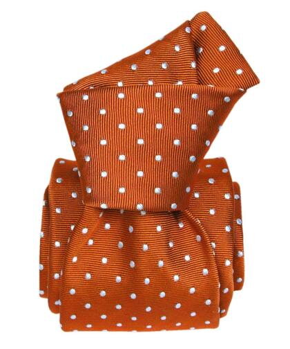 Luxury silk tie orange