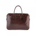Genesis leather business bag brown